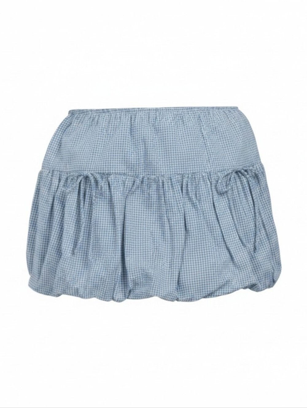 Jacquie The Label Beatrice Gingham Bubble Skort Blue White Medium